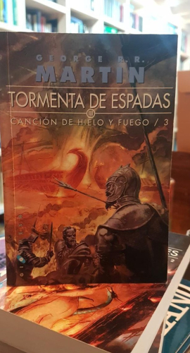 Portada do libro de Tormenta de espadas. Tomo III -Canción de hielo y fuego. (T)