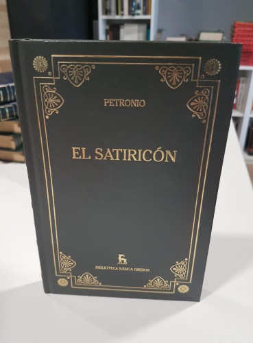 Portada do libro de El Satiricón. Petronio