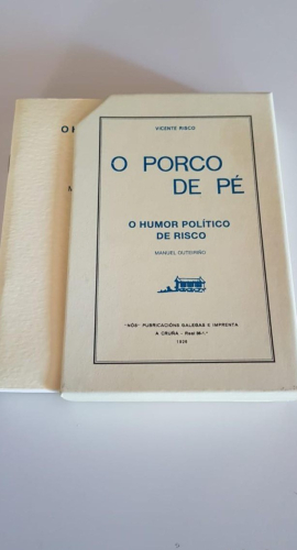 Portada do libro de O porco de pé. Edición facsimilar numerada con estoxo.