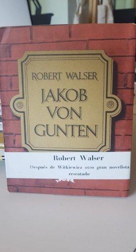 Portada do libro de JAKOB VON GUNTEN, Robert Walser