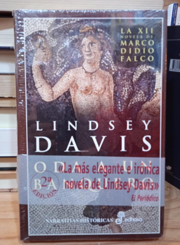 Portada do libro de ODA A UN BANQUERO- LINDSEY DAVIS (T)