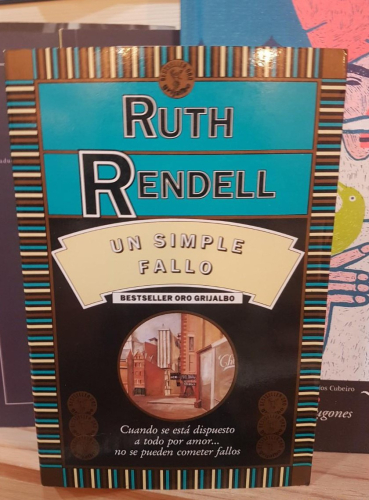 Portada do libro de UN SIMPLE FALLO. RUTH. RENDELL (T)