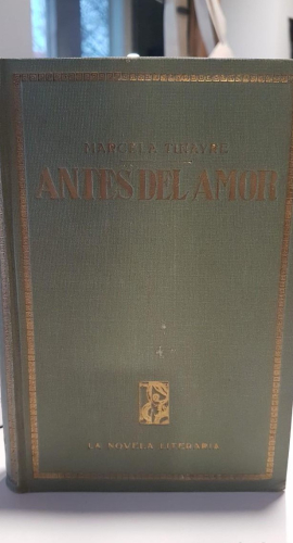 Portada do libro de Antes del amor - TINAYRE, Marcela