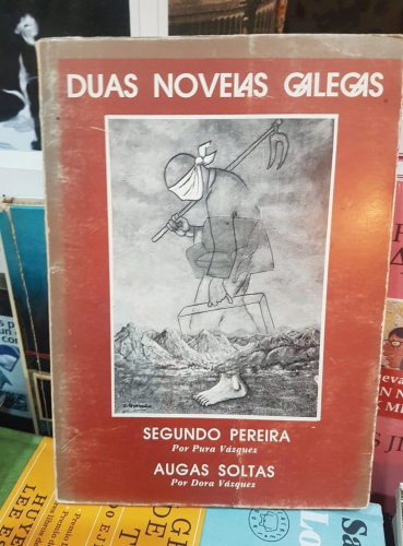 Portada do libro de DÚAS NOVELAS GALEGAS- -SEGUNDO PEREIRA por PURA VAZQUEZ e AUGAS SOLTAS por DORA VAZQUEZ.