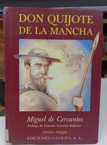 Portada do libro de Don Quijote de la Mancha - editorial gaviota (B)