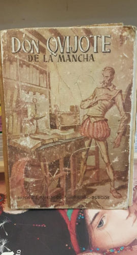 Portada do libro de DON QUIJOTE DE LA MANCHA - HIJOS DE SANTIAGO RODRÍGUEZ - BURGOS. (t)
