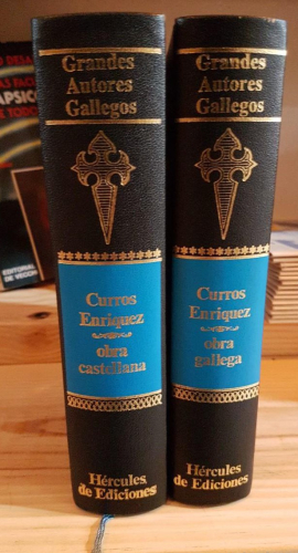 Portada do libro de CURROS ENRÍQUEZ. OBRA GALLEGA - OBRA CASTELLANA. GRANDES AUTORES GALLEGOS T