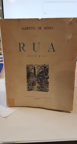 Portada do libro de RUA POEMAS. SERPA, ALBERTO DE. T