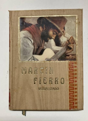 Portada do libro de Martin Fierro visualizado. José Hernández.