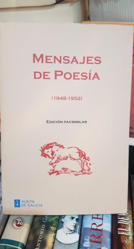 Portada do libro de Mensajes de poesía (1948-1952): Edición facsimilar (t)