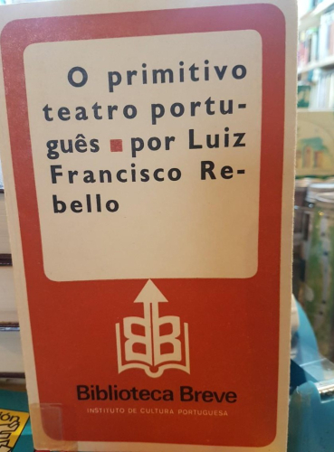 Portada do libro de O primitivo teatro português-Francisco Rebello (T)