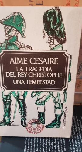 Portada do libro de La tragedia del rey Christophe -Una tempestad (T)