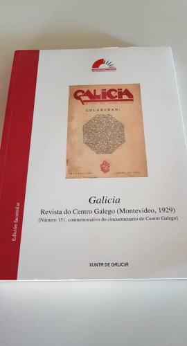 Portada do libro de Galicia revista do centro galego (Montevideo, 1929)