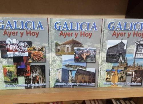 Portada do libro de GALICIA. AYER Y HOY. 3 TOMOS. EDIC. NUMERADA (Nº 2455)
