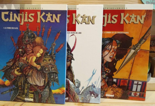 Portada do libro de Cinjis Kan. Cothias & Griffo (COMPLETA EN TRES VOLÚMENES) (t)