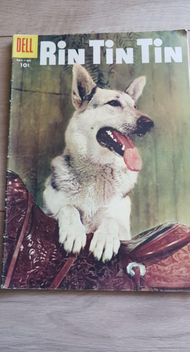 Portada do libro de Rin Tin Tin #16 Dell comics. Inglés