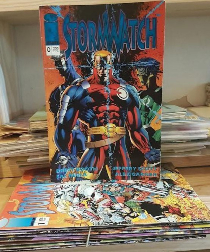 Portada do libro de Stormwatch. 10 números. del 0 al 9