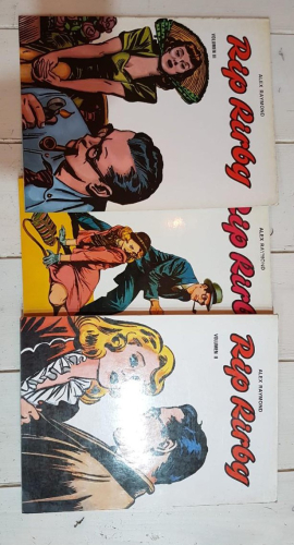 Portada do libro de RIP RIRBY. LOTE 3 COMICS.VOLUMEN I, II Y III.1981.ALEX R T