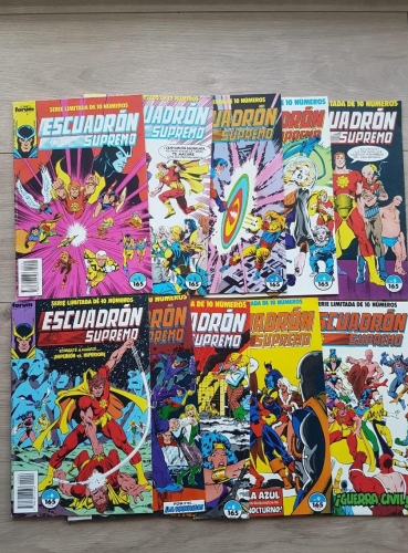 Portada do libro de Escuadron Supremo completa 10 numeros