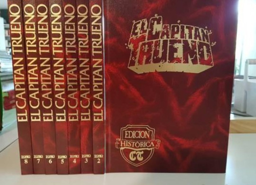 Portada do libro de El Capitán Trueno. 8 tomos.