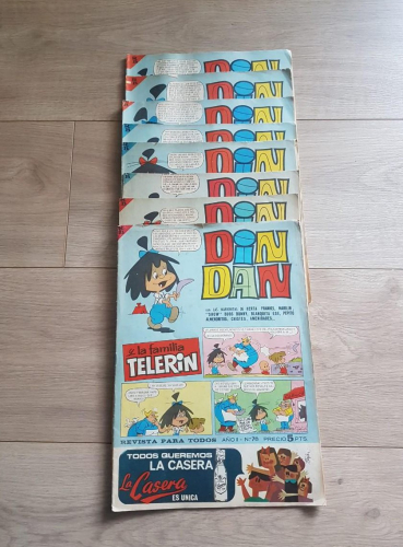 Portada do libro de Lote Din Dan y la familia Telerín (9 números).