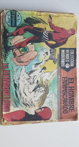 Portada do libro de Cómic El hombre enmascarado. 5 primeros números. Serie A. Editorial DOLAR. 1958.
