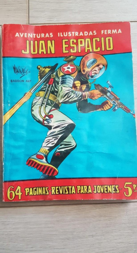 Portada do libro de JUAN ESPACIO Nº 17. COLECCION AVENTURAS ILUSTRADAS, FERMA 1958