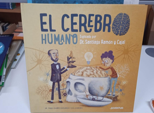 Portada do libro de El cerebro humano. Explicado por Dr. Santiago Ramón y Cajal (B)