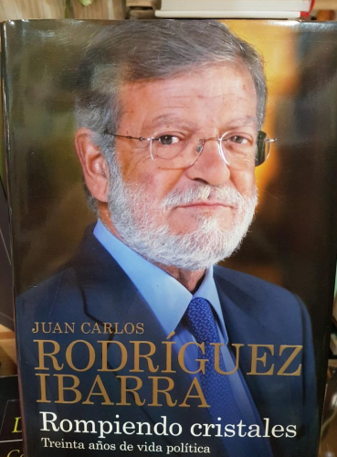 Portada do libro de ROMPIENDO CRISTALES -JUAN CARLOS RODRIGUEZ IBARRA (T)
