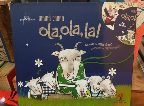 Portada do libro de Ola, ola, la! (con cd,dvd)-De Mama Cabra (Autor), Kristina Sabaite (Ilustrador) (T)