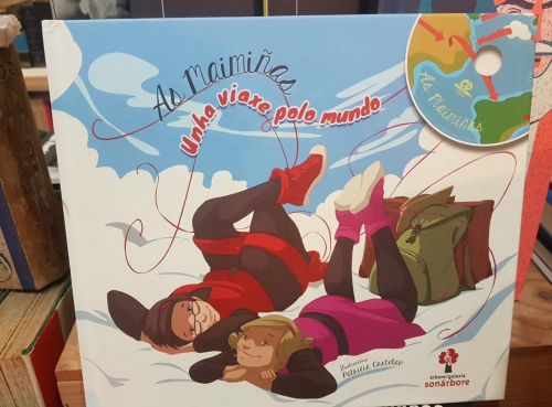 Portada do libro de UNHA VIAXE POLO MUNDO (INCLUE CD) (edición en gallego) AS MAIMIÑAS (T)