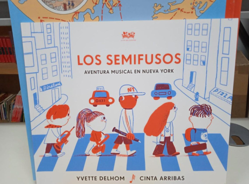 Portada do libro de LOS SEMIFUSOS -AVENTURA MUSICAL EN NUEVA YORK-YVETTE DELHOM (B)