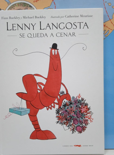 Portada do libro de LENNY LANGOSTA SE QUEDA A CENAR- FINN BUCKLEY , MICHAEL BUCKLEY (B)