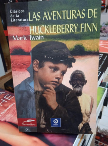 Portada do libro de LAS AVENTURAS DE HUCKLEBERRY FINN- MARK TWAIN (T)