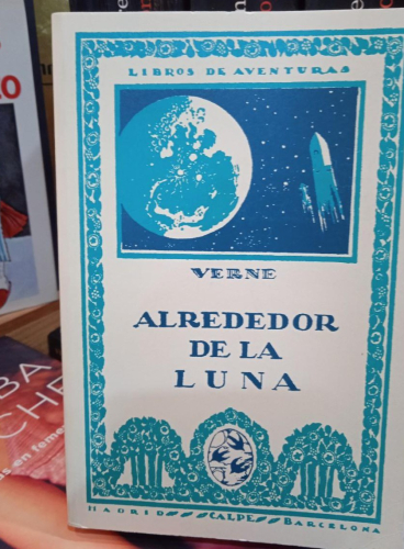 Portada do libro de ALREDEDOR DE LA LUNA- JULIO VERNE (T)
