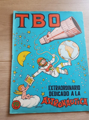 Portada do libro de TBO extraordinario dedicado a la astronautica.