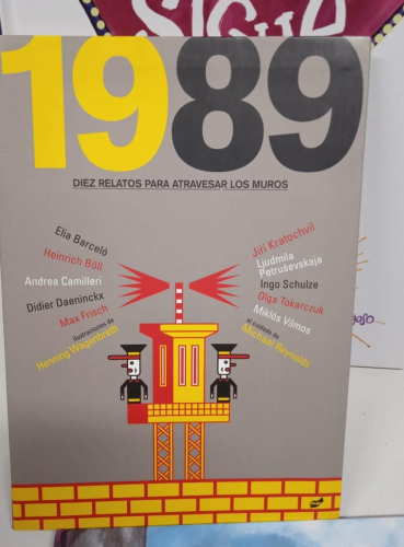 Portada do libro de 1989: DIEZ RELATOS PARA ATRAVESAR LOS MUROS- VV.AA. (B)