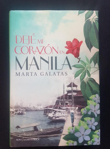 Portada do libro de DEJE MI CORAZON EN MANILA -MARTA GALATAS (C)