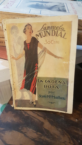 Portada do libro de La cadena rota -MATHEU, José María