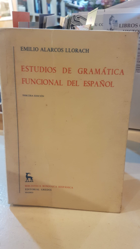 Portada do libro de Estudios gramatica funcional español