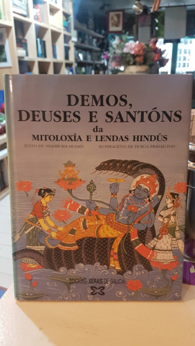 Portada do libro de Demos, deuses e santóns da mitoloxía e lendas hindús