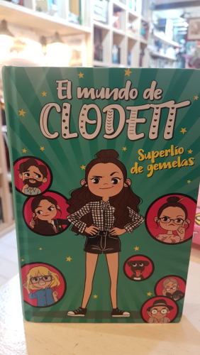 Portada do libro de Superlío de gemelas (El mundo de Clodett 1)