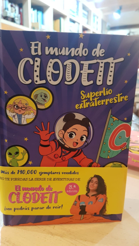 Portada do libro de Superlío extraterrestre (El mundo de Clodett 6)