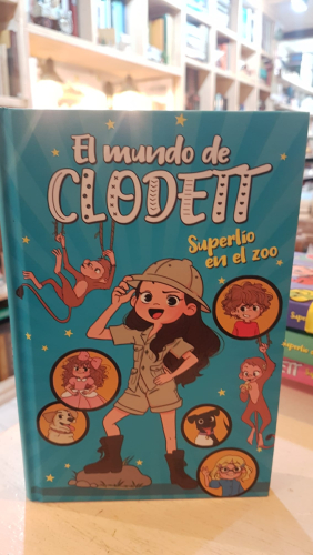 Portada do libro de Superlío en el zoo (El mundo de Clodett 3)