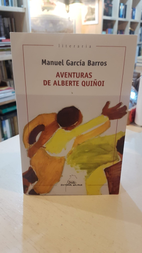 Portada do libro de Aventuras de Alberte Quiñoi