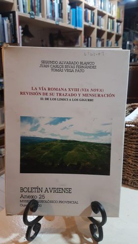 Portada do libro de La vía romana XVIII-vía nova, revisiones trazado
