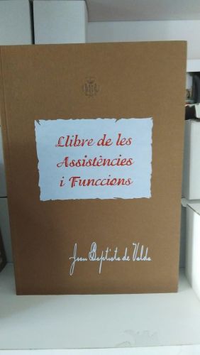 Portada do libro de Llibre de les asistències i funccions