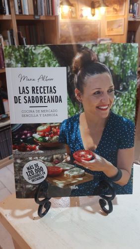 Portada do libro de Las recetas de Saboreanda. Cocina de mercado sencilla y sabrosa