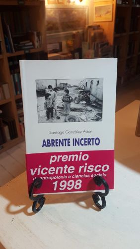 Portada do libro de Abrente incerto . (premio Vicente Risco)