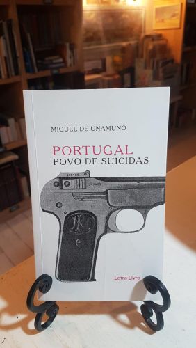 Portada do libro de PORTUGAL POVO DE SUICIDAS.  Miguel de Unamuno